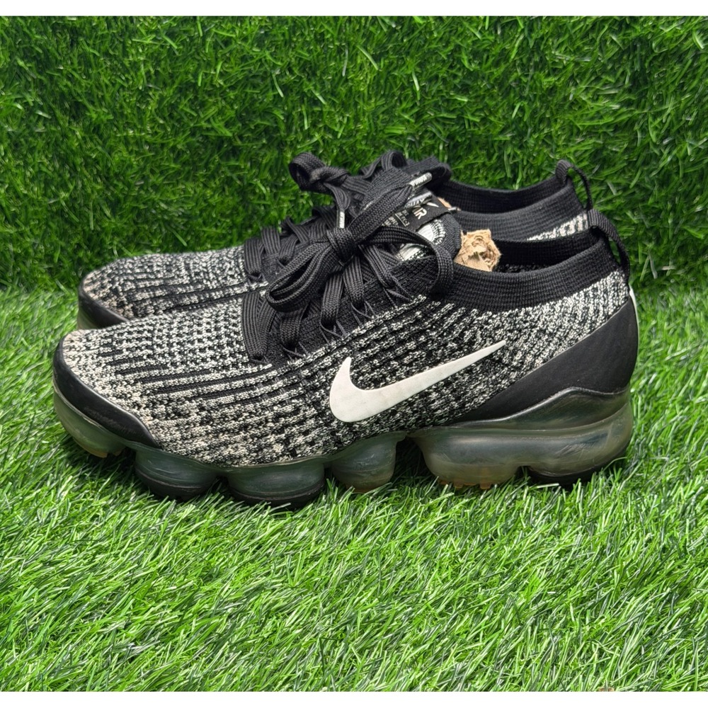 Nike Air Vapormax Flyknit 3 Running Shoes Womens Sz 6.5 Oreo Athletic Trainers